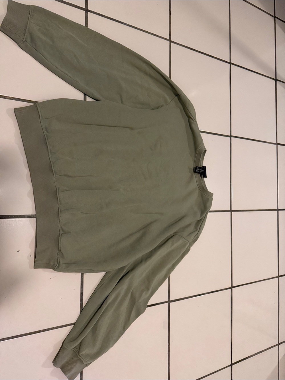 H&M Olive Green Crewneck Sweatshirt